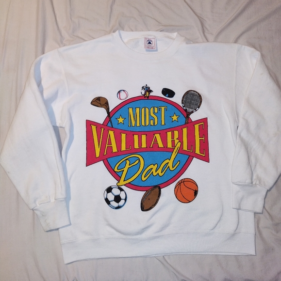 Delta | Shirts | Vintage 9s Most Valuable Dad Sweatshirt Sports